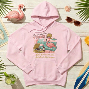 Fabulous Retro Flamingo Vintage T-Shirt - Funny Grandma Wine & Age Gift - FlamingoAholic