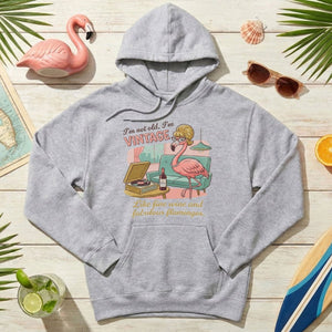 Fabulous Retro Flamingo Vintage T-Shirt - Funny Grandma Wine & Age Gift - FlamingoAholic