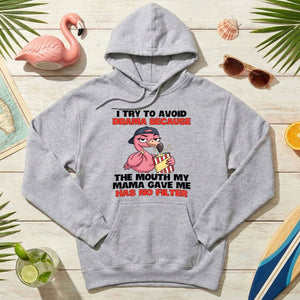 Hilarious "No Filter" Flamingo T-Shirt for Women - Sarcastic Quote Drama Tee - FlamingoAholic