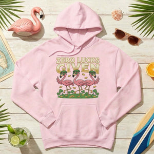 Leprechaun Flamingo Zero Lucks Given St. Patrick's Day T-Shirt - Funny Irish Beer Party Tee for Her - FlamingoAholic