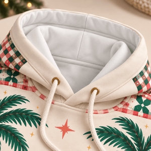 Personalized Flockin’ Around The Christmas Tree Flamingo Sweater & Hoodie - FlamingoAholic