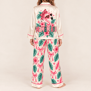 Personalized Mamamingo Flamingo Pajama Set for Women - FlamingoAholic