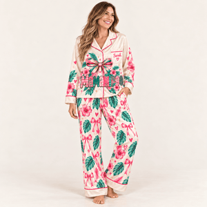 Personalized Mamamingo Flamingo Pajama Set for Women - FlamingoAholic