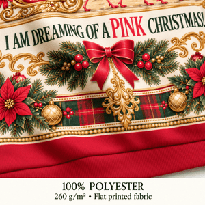 Personalized Pink Christmas Flamingo Sweater & Hoodie - FlamingoAholic