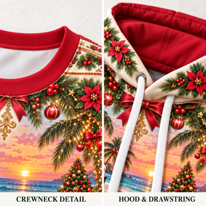 Personalized Pink Christmas Flamingo Sweater & Hoodie - FlamingoAholic