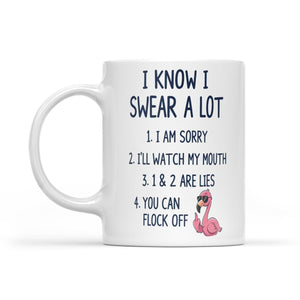Sarcastic Swear Flamingo Saying Coffee Mug - Funny Adult Humor Gift for Women - FlamingoAholic