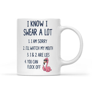Sarcastic Swear Flamingo Saying Coffee Mug - Funny Adult Humor Gift for Women - FlamingoAholic