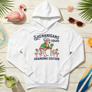 Shenanigans Squad Grandma Edition St. Patrick's Day Flamingo Shirt - Funny Irish Family Group Tee - FlamingoAholic