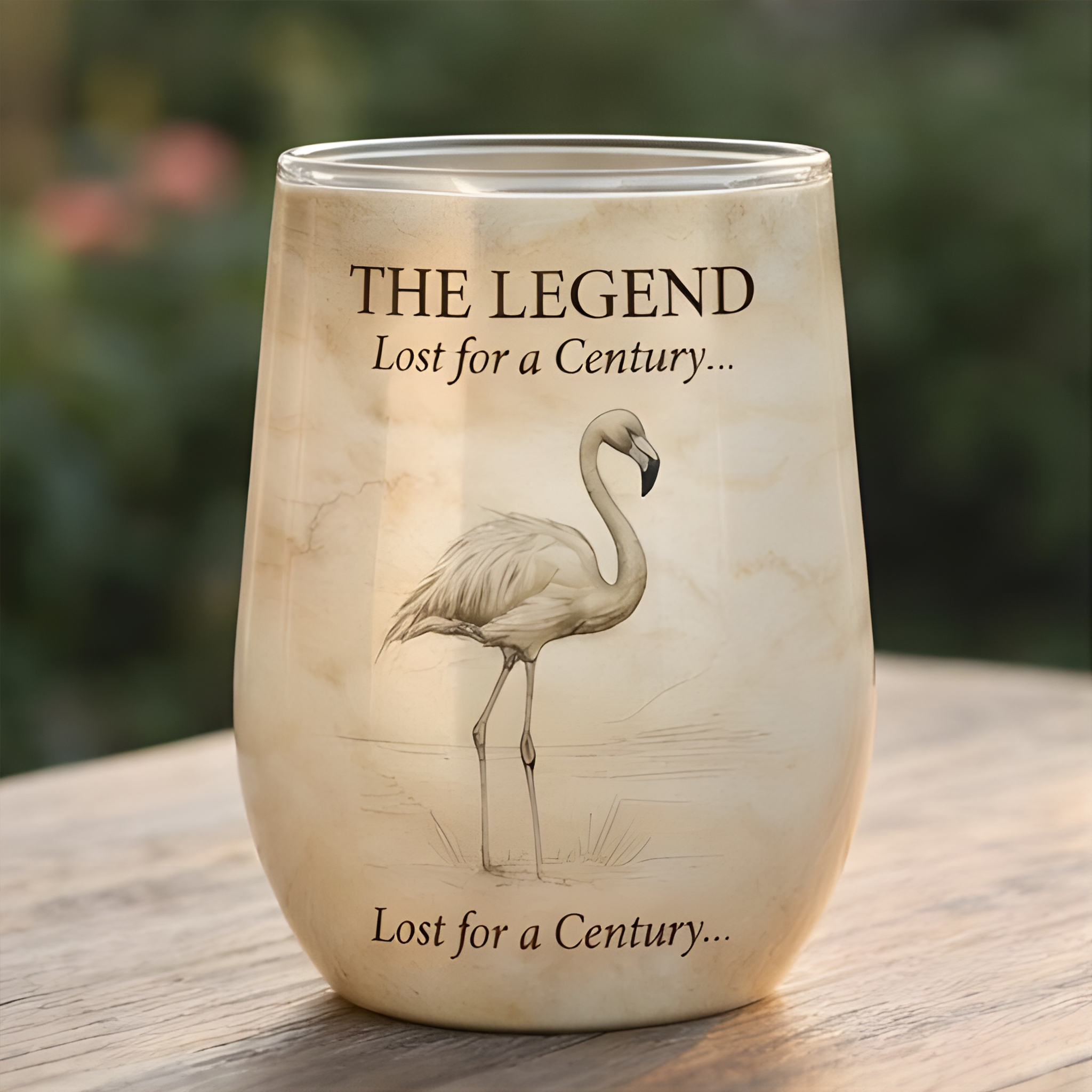 Tropical Wisdom of the Wild Flamingo Wine Tumbler Set (4-Pack) - Insulated Gift for Fran