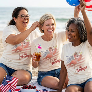 250 Years Red White & Flocking Fabulous - Patriotic Flamingo Shirt - FlamingoAholic