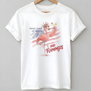 250 Years Red White & Flocking Fabulous - Patriotic Flamingo Shirt - FlamingoAholic