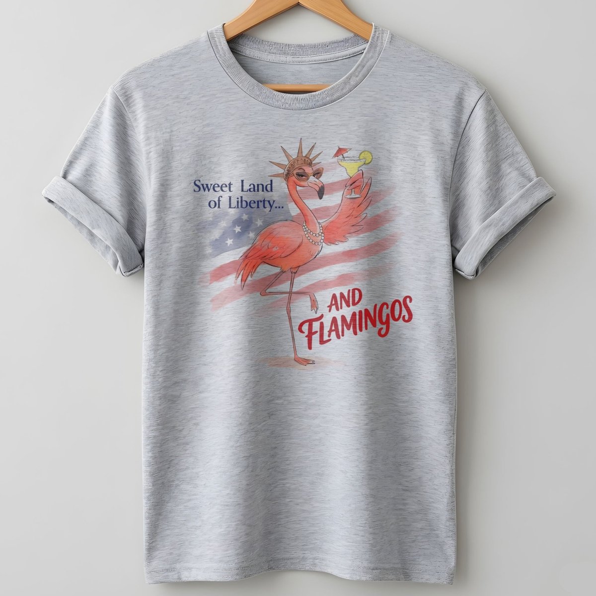 250 Years Red White & Flocking Fabulous - Patriotic Flamingo Shirt - FlamingoAholic