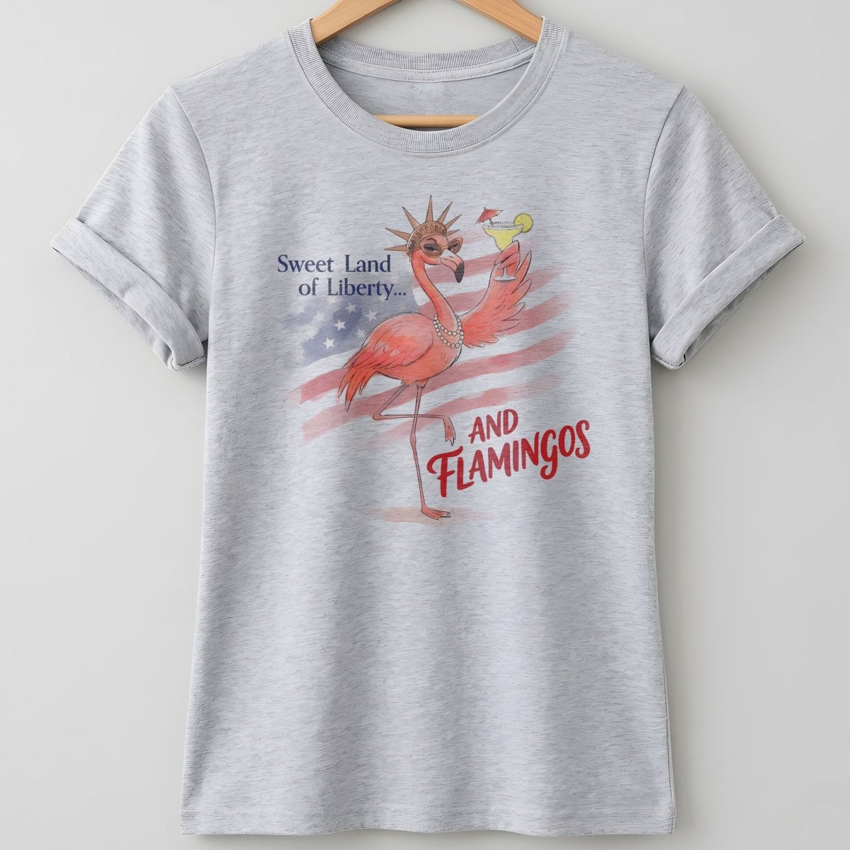 250 Years Red White & Flocking Fabulous - Patriotic Flamingo Shirt - FlamingoAholic
