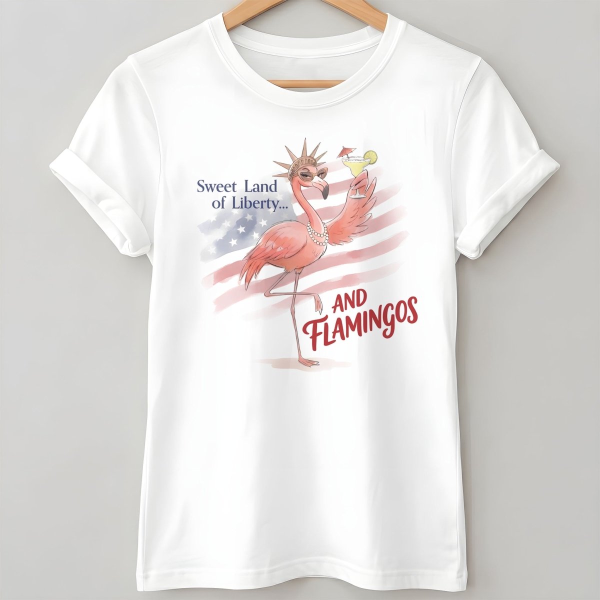 250 Years Red White & Flocking Fabulous - Patriotic Flamingo Shirt - FlamingoAholic