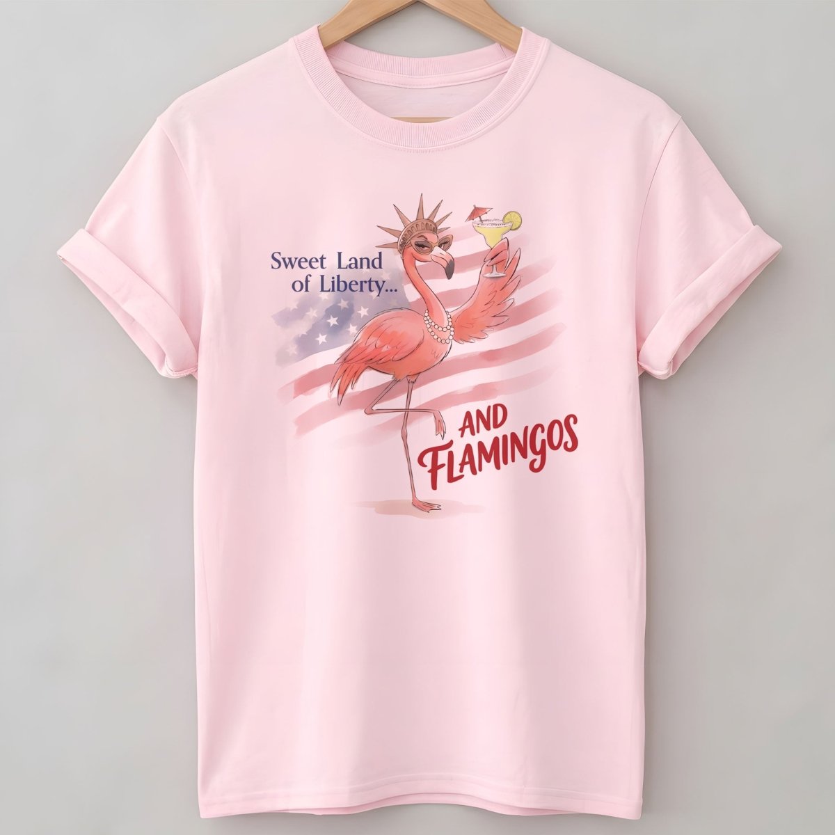 250 Years Red White & Flocking Fabulous - Patriotic Flamingo Shirt - FlamingoAholic