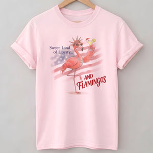250 Years Red White & Flocking Fabulous - Patriotic Flamingo Shirt - FlamingoAholic