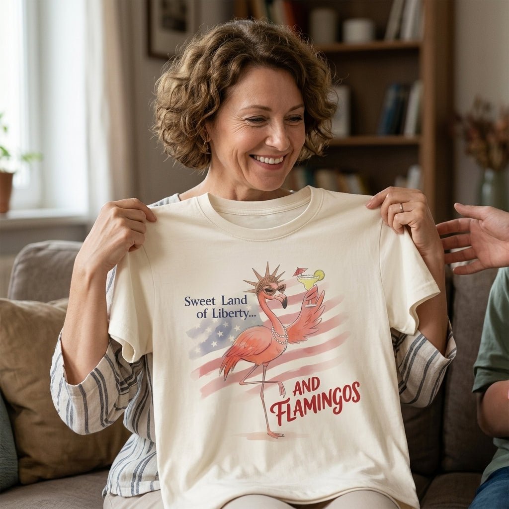250 Years Red White & Flocking Fabulous - Patriotic Flamingo Shirt - FlamingoAholic