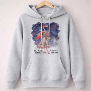 250 Years Young A Legacy A Future Flamingo July 4th Shirt - FlamingoAholic