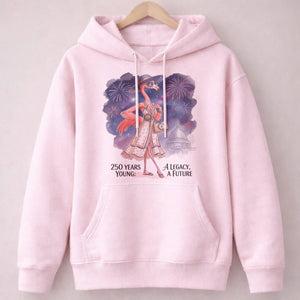250 Years Young A Legacy A Future Flamingo July 4th Shirt - FlamingoAholic
