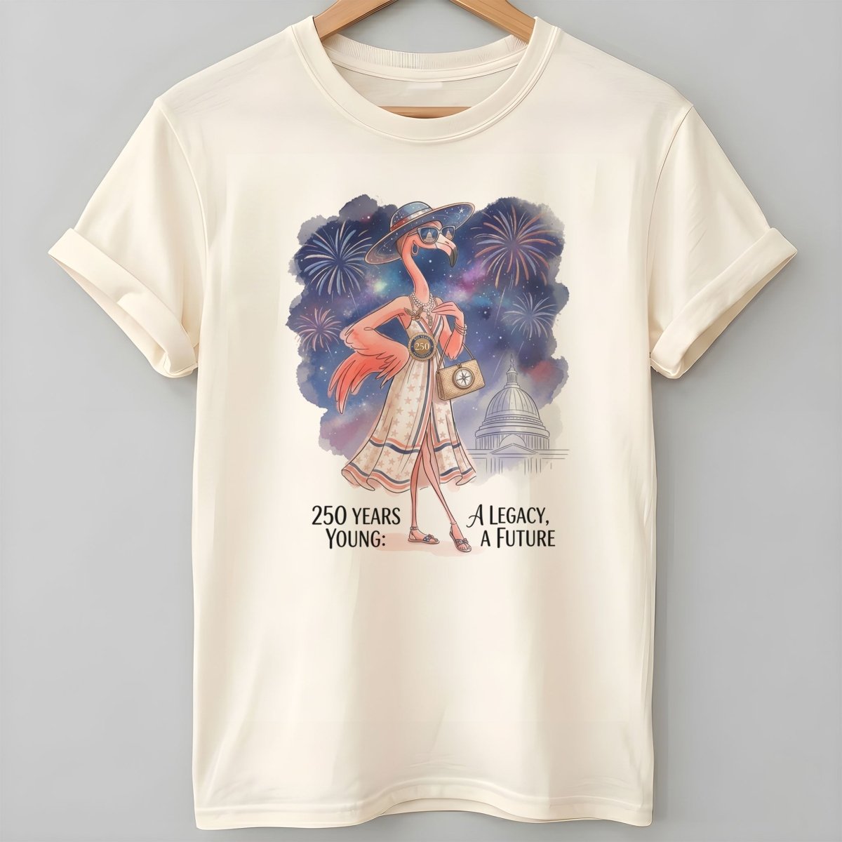 250 Years Young A Legacy A Future Flamingo July 4th Shirt - FlamingoAholic