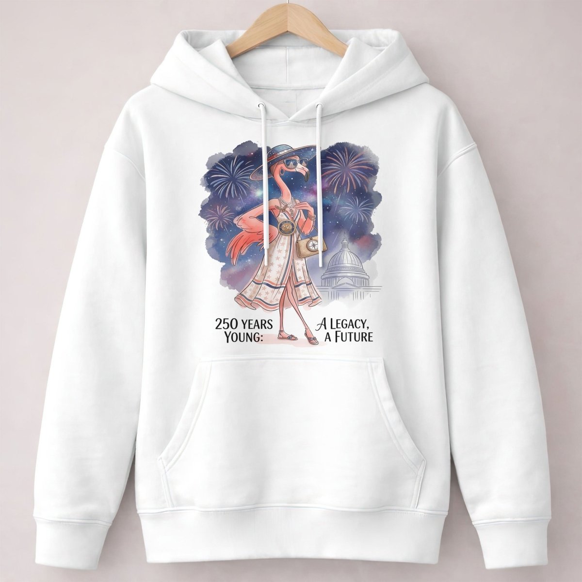 250 Years Young A Legacy A Future Flamingo July 4th Shirt - FlamingoAholic