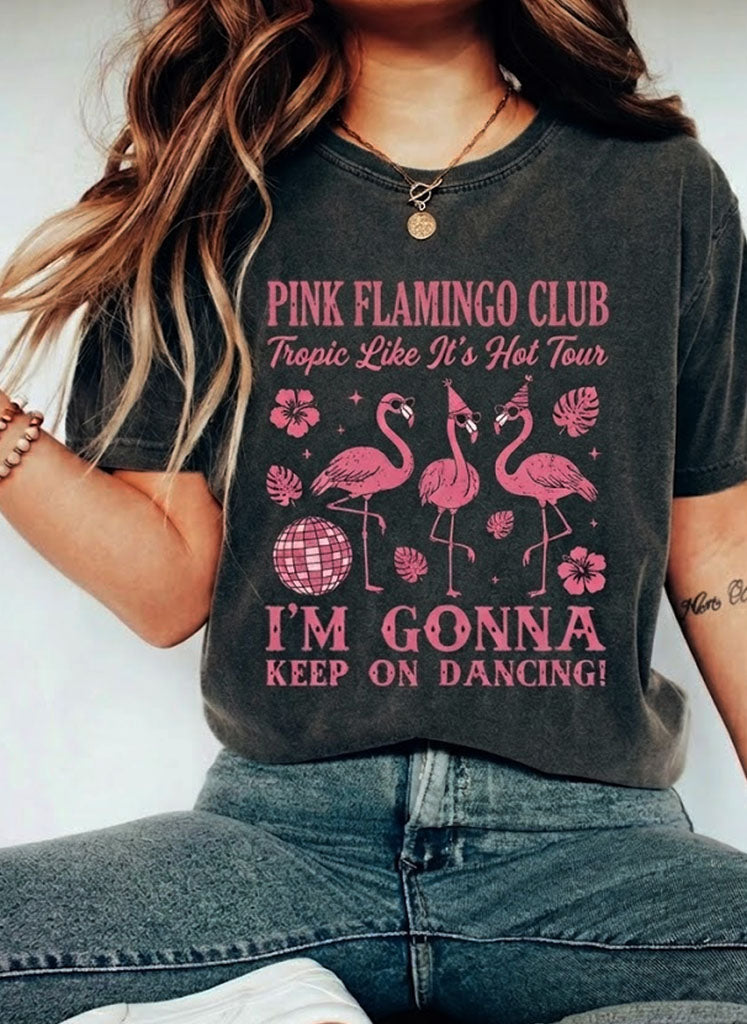 Pink Flamingo Club shirt and I’m officially obsessed
