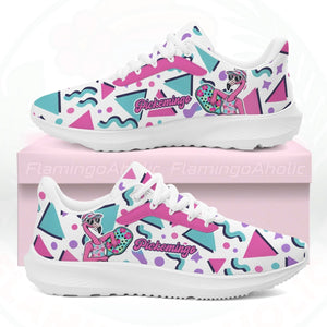 90s Retro Pickemingo Cloud Sneakers - Ultra - Comfort Shoes for Flamingo & Pickleball Fans - FlamingoAholic