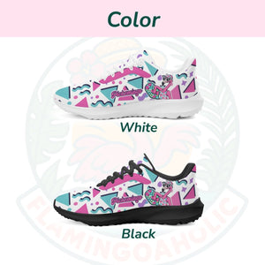90s Retro Pickemingo Cloud Sneakers - Ultra - Comfort Shoes for Flamingo & Pickleball Fans - FlamingoAholic