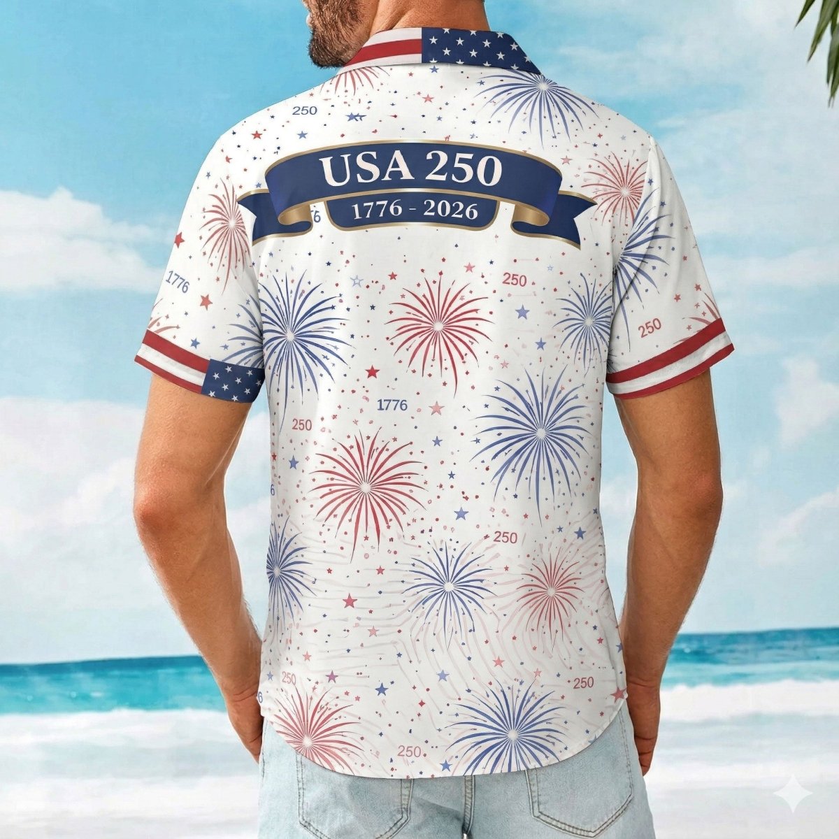 Custom Flamingo 4th of July Hawaiian Shirt – Merica Family Edition