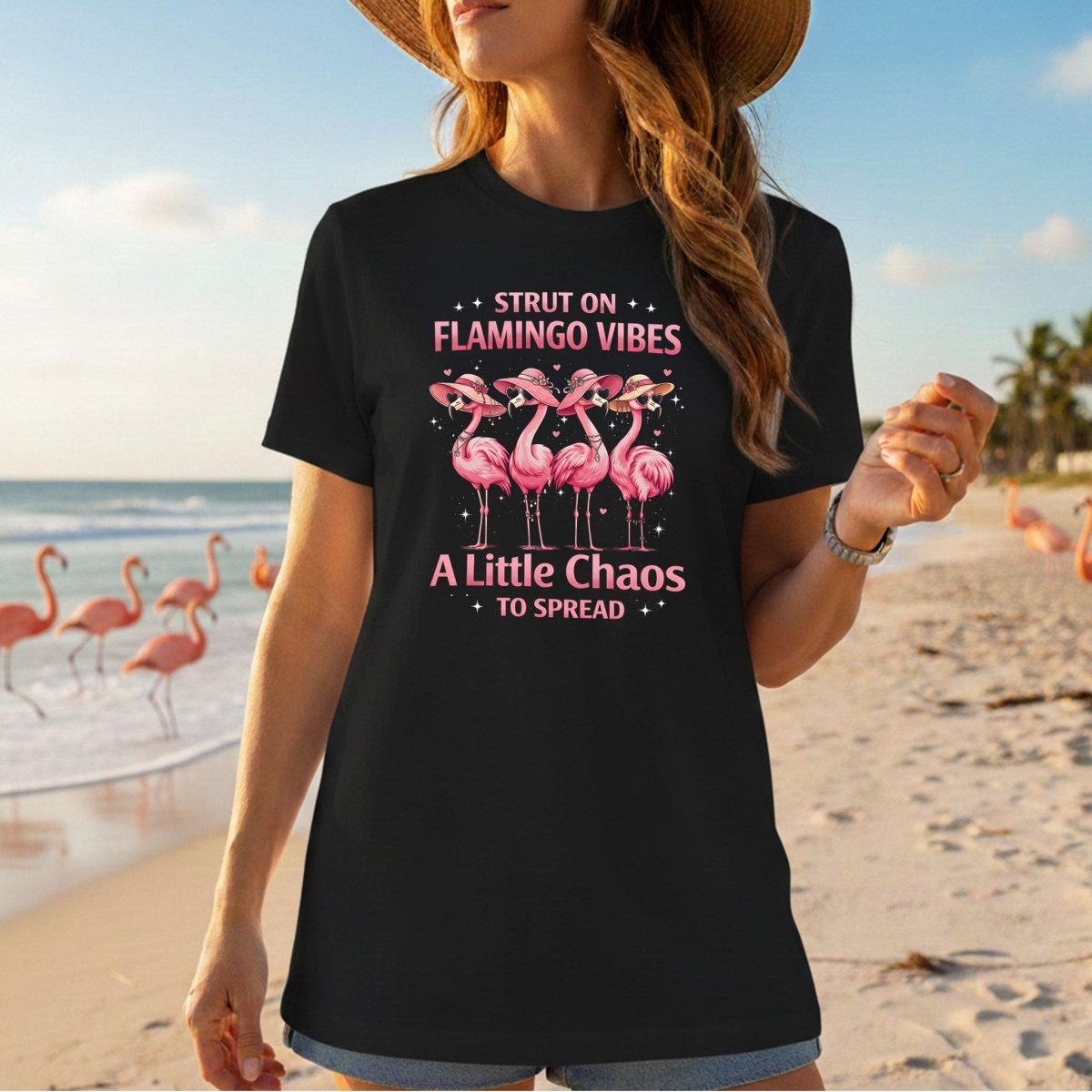 A Little Chaos - Flamingo Shirt - FlamingoAholic