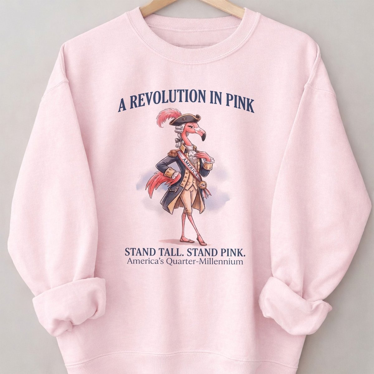 A Revolution In Pink Patriotic Flamingo America's 250 Years Shirt - FlamingoAholic