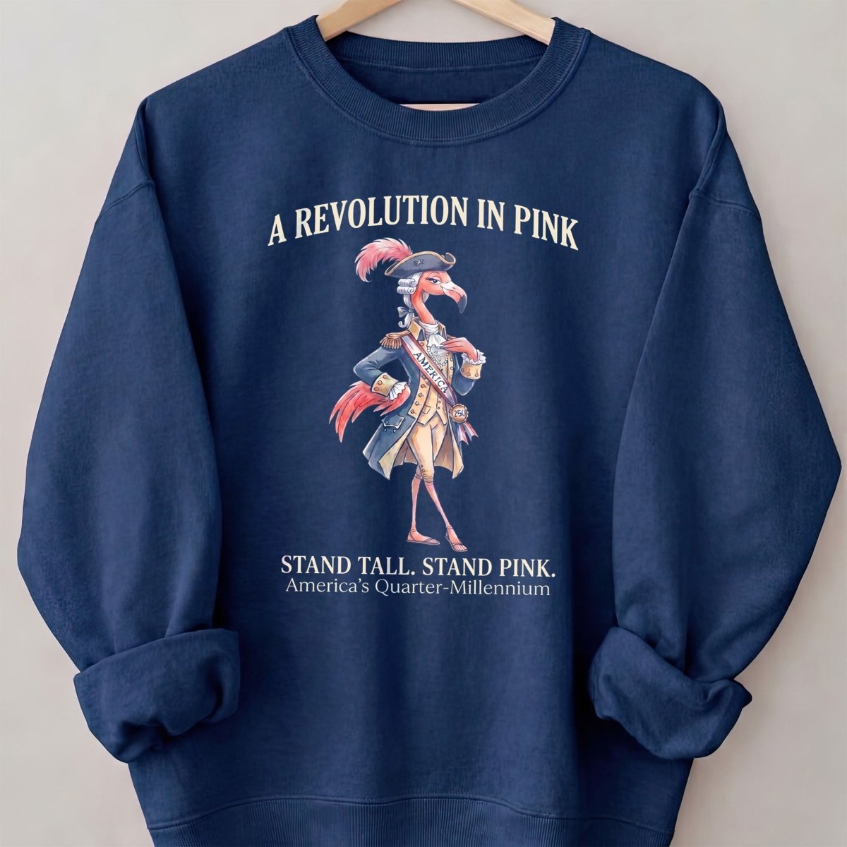 A Revolution In Pink Patriotic Flamingo America's 250 Years Shirt - FlamingoAholic