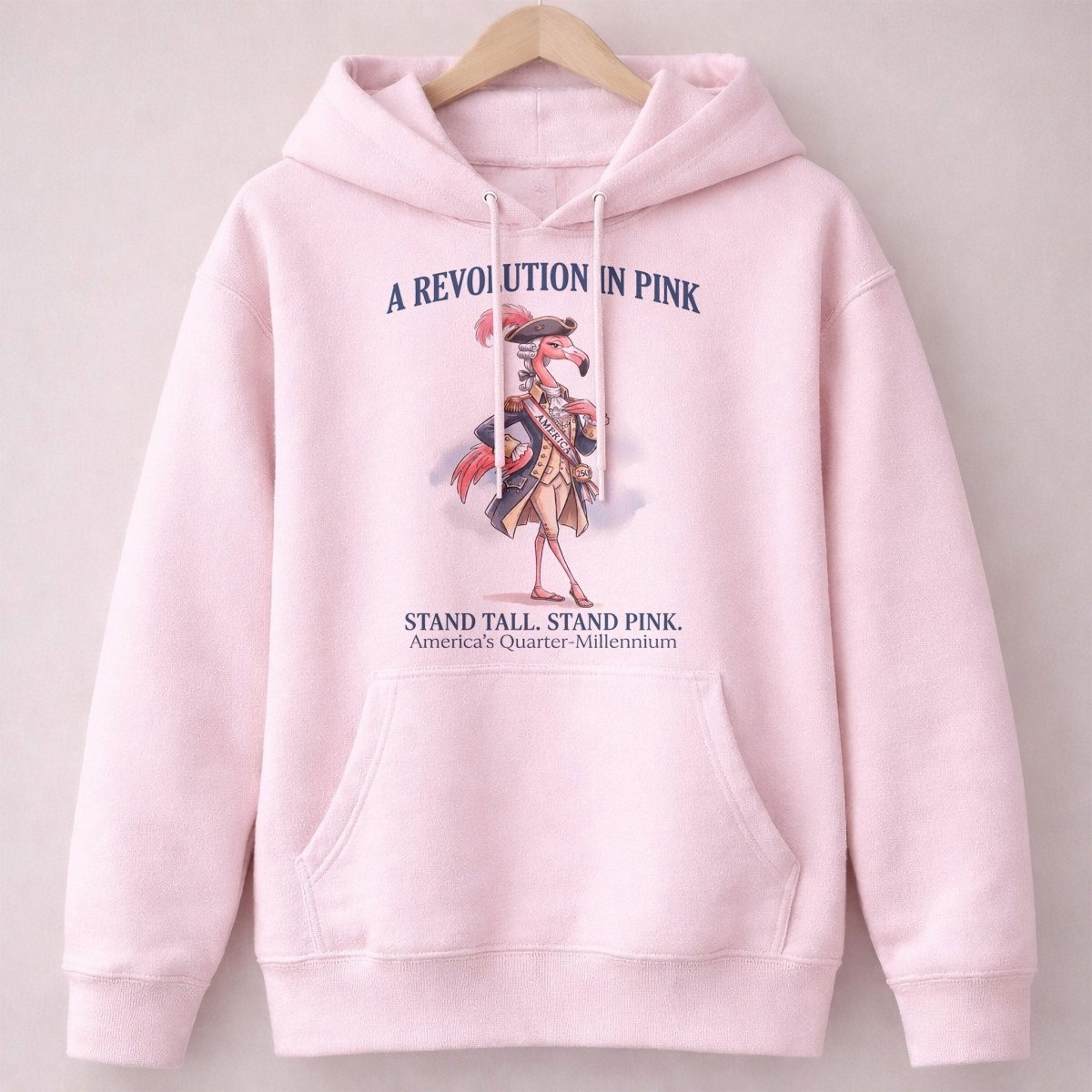 A Revolution In Pink Patriotic Flamingo America's 250 Years Shirt - FlamingoAholic
