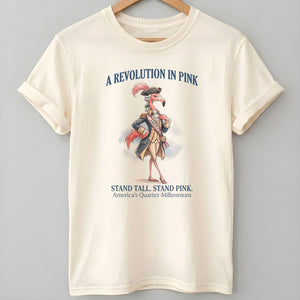 A Revolution In Pink Patriotic Flamingo America's 250 Years Shirt - FlamingoAholic