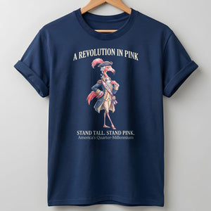 A Revolution In Pink Patriotic Flamingo America's 250 Years Shirt - FlamingoAholic