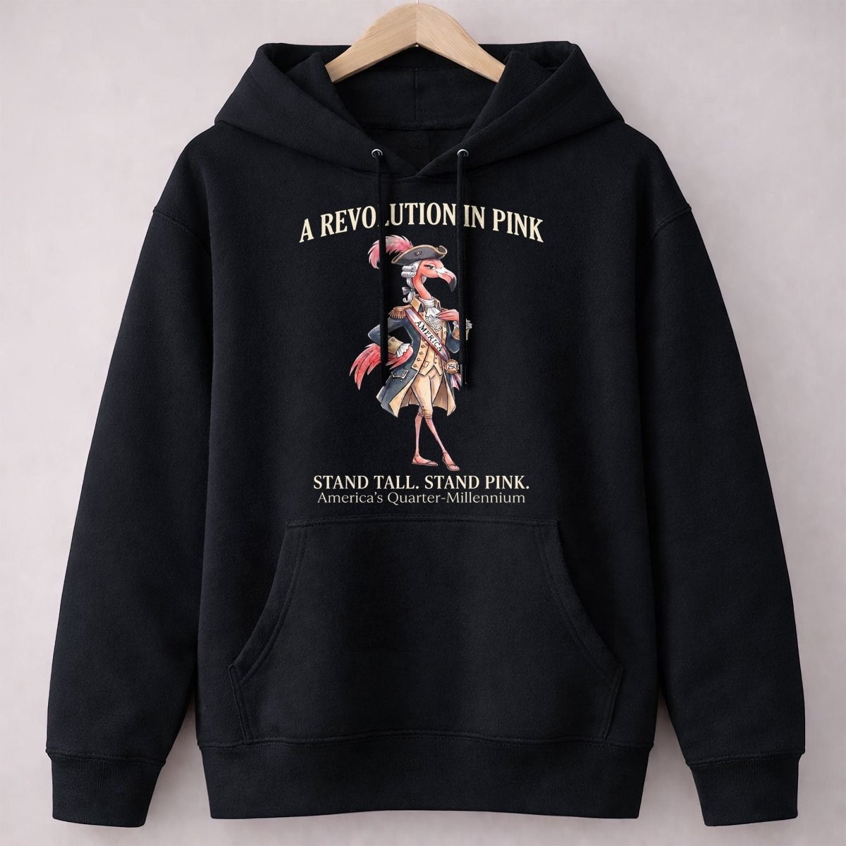 A Revolution In Pink Patriotic Flamingo America's 250 Years Shirt - FlamingoAholic