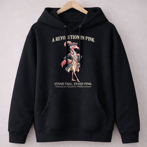 A Revolution In Pink Patriotic Flamingo America's 250 Years Shirt - FlamingoAholic