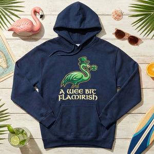 A Wee Bit Flamirish Green Flamingo St. Patrick's Day T-Shirt - Funny Irish Humor for Flamingo Fanatics - FlamingoAholic