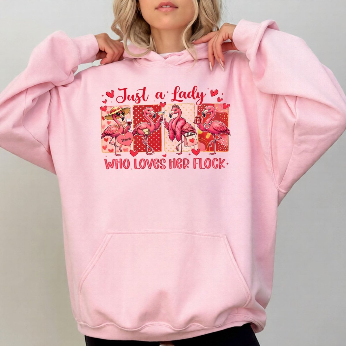 Adorable Personalized Flamingo Flock Shirt - Sisterhood Friendship Gift - FlamingoAholic