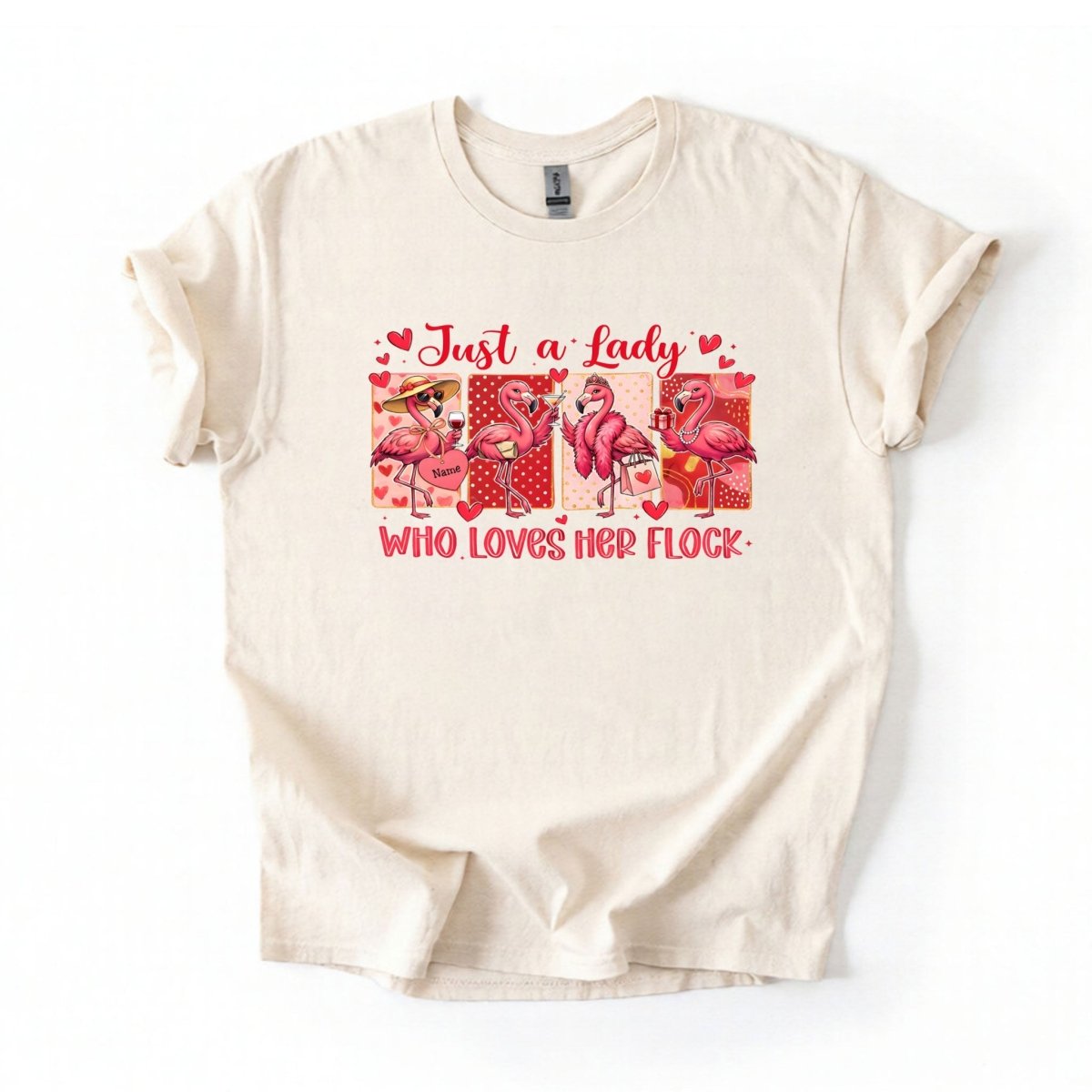 Adorable Personalized Flamingo Flock Shirt - Sisterhood Friendship Gift - FlamingoAholic
