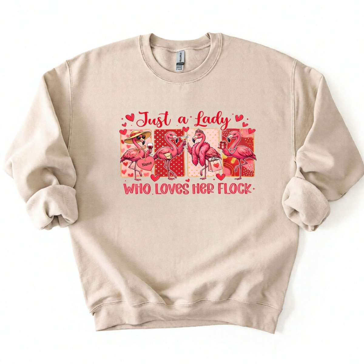 Adorable Personalized Flamingo Flock Shirt - Sisterhood Friendship Gift - FlamingoAholic