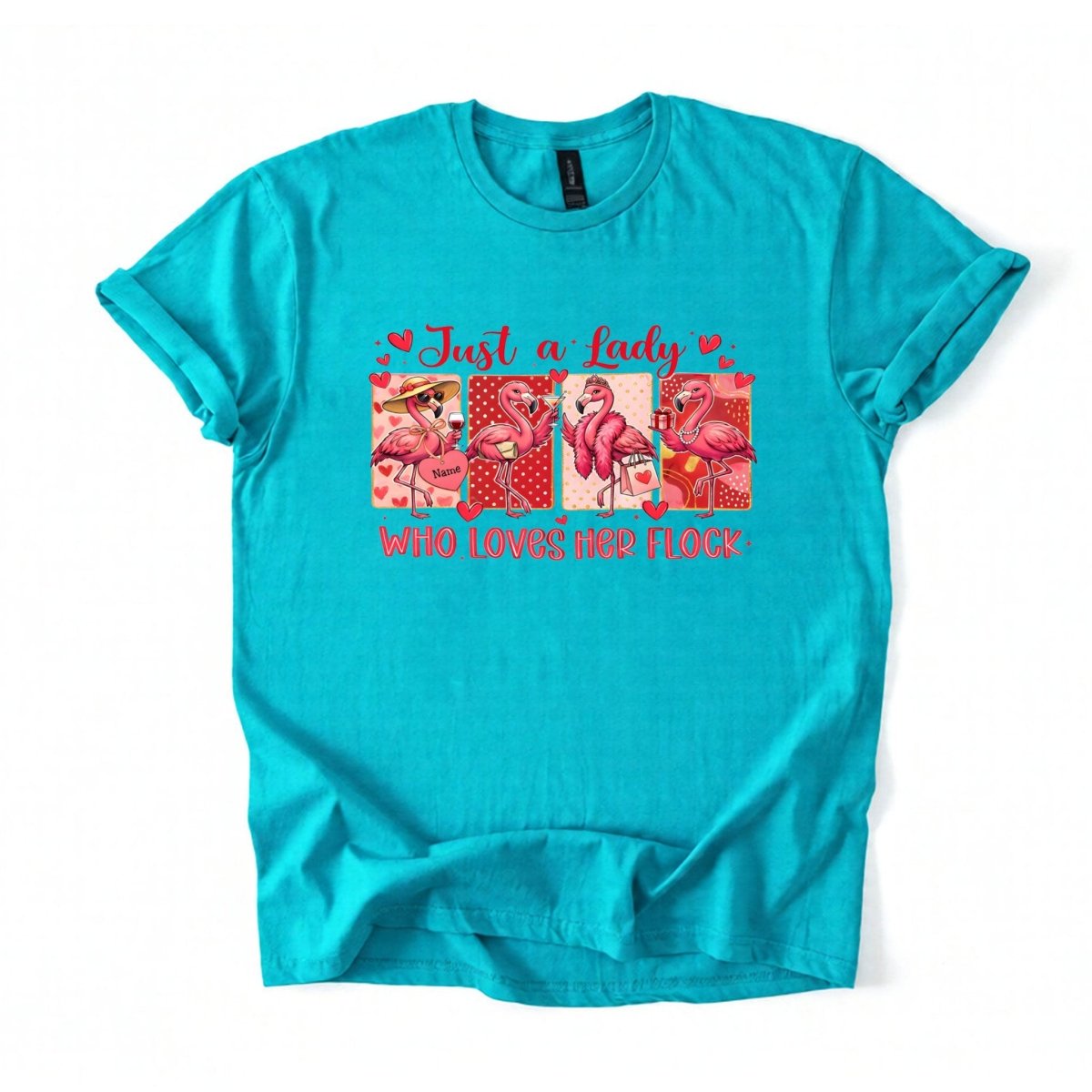 Adorable Personalized Flamingo Flock Shirt - Sisterhood Friendship Gift - FlamingoAholic