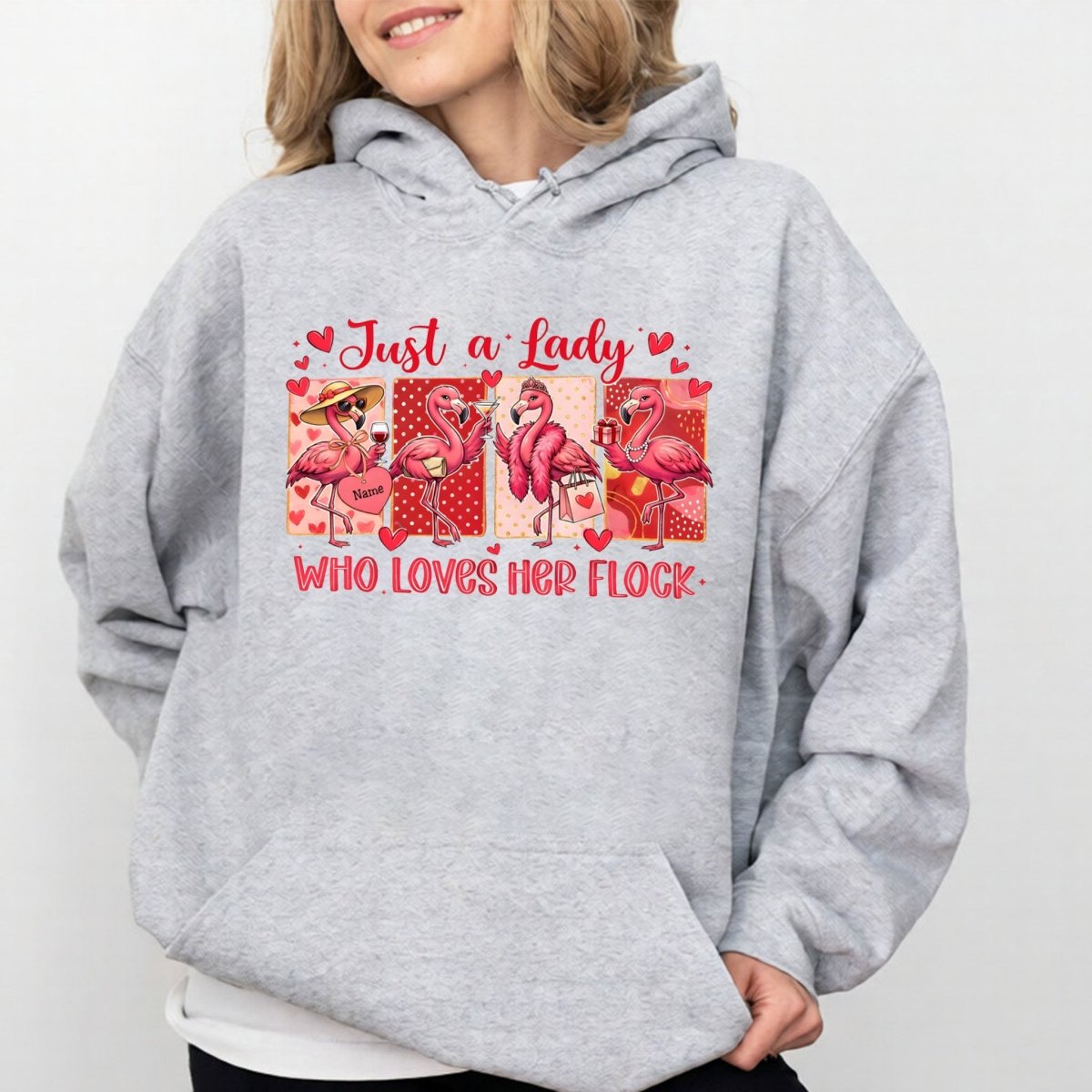Adorable Personalized Flamingo Flock Shirt - Sisterhood Friendship Gift - FlamingoAholic