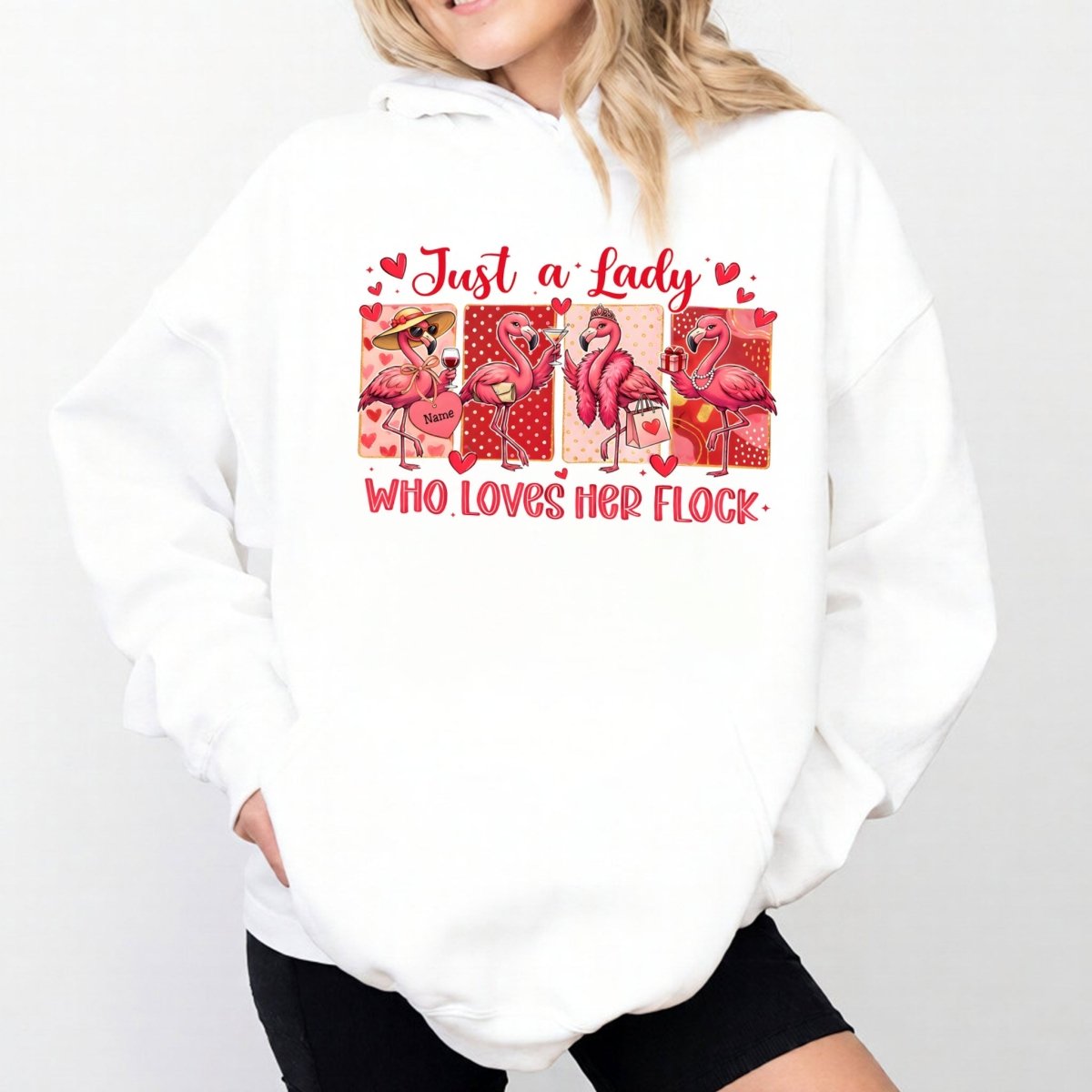 Adorable Personalized Flamingo Flock Shirt - Sisterhood Friendship Gift - FlamingoAholic