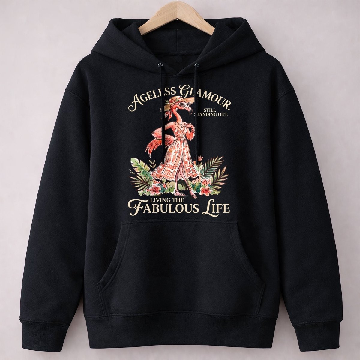 Ageless Glamour Still Standing Out Living The Fabulous Life Flamingo Shirt - FlamingoAholic