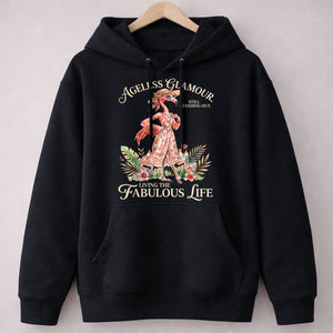 Ageless Glamour Still Standing Out Living The Fabulous Life Flamingo Shirt - FlamingoAholic