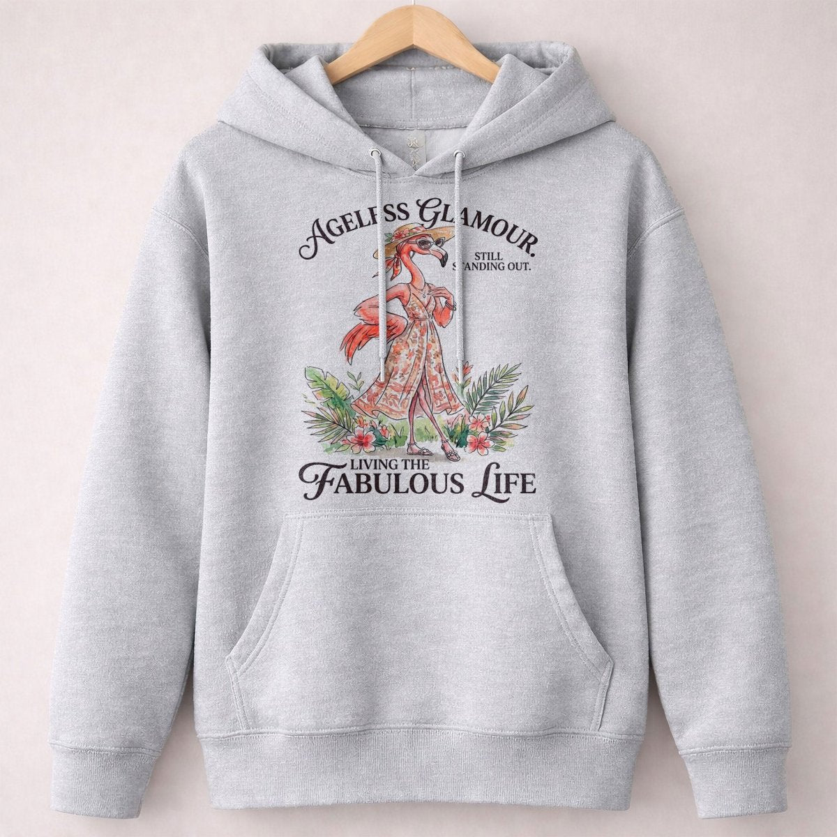 Ageless Glamour Still Standing Out Living The Fabulous Life Flamingo Shirt - FlamingoAholic