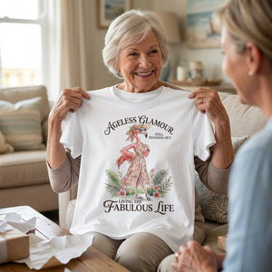 Ageless Glamour Still Standing Out Living The Fabulous Life Flamingo Shirt - FlamingoAholic
