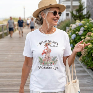 Ageless Glamour Still Standing Out Living The Fabulous Life Flamingo Shirt - FlamingoAholic