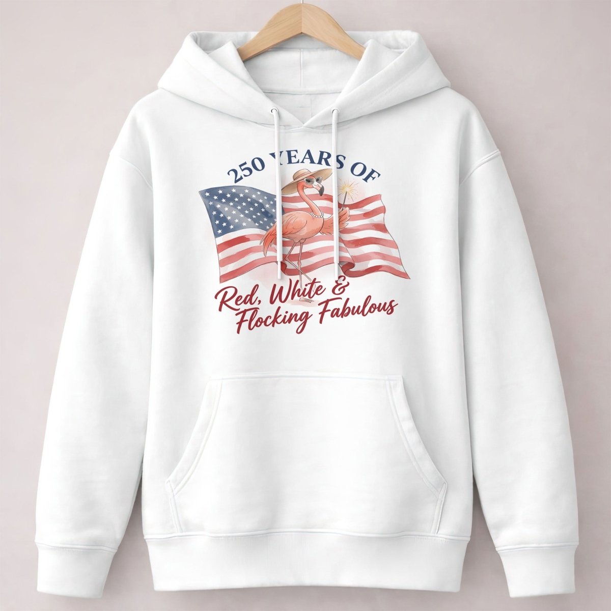 America 250 Fireworks Floral Flamingo - Patriotic Summer Shirt - FlamingoAholic